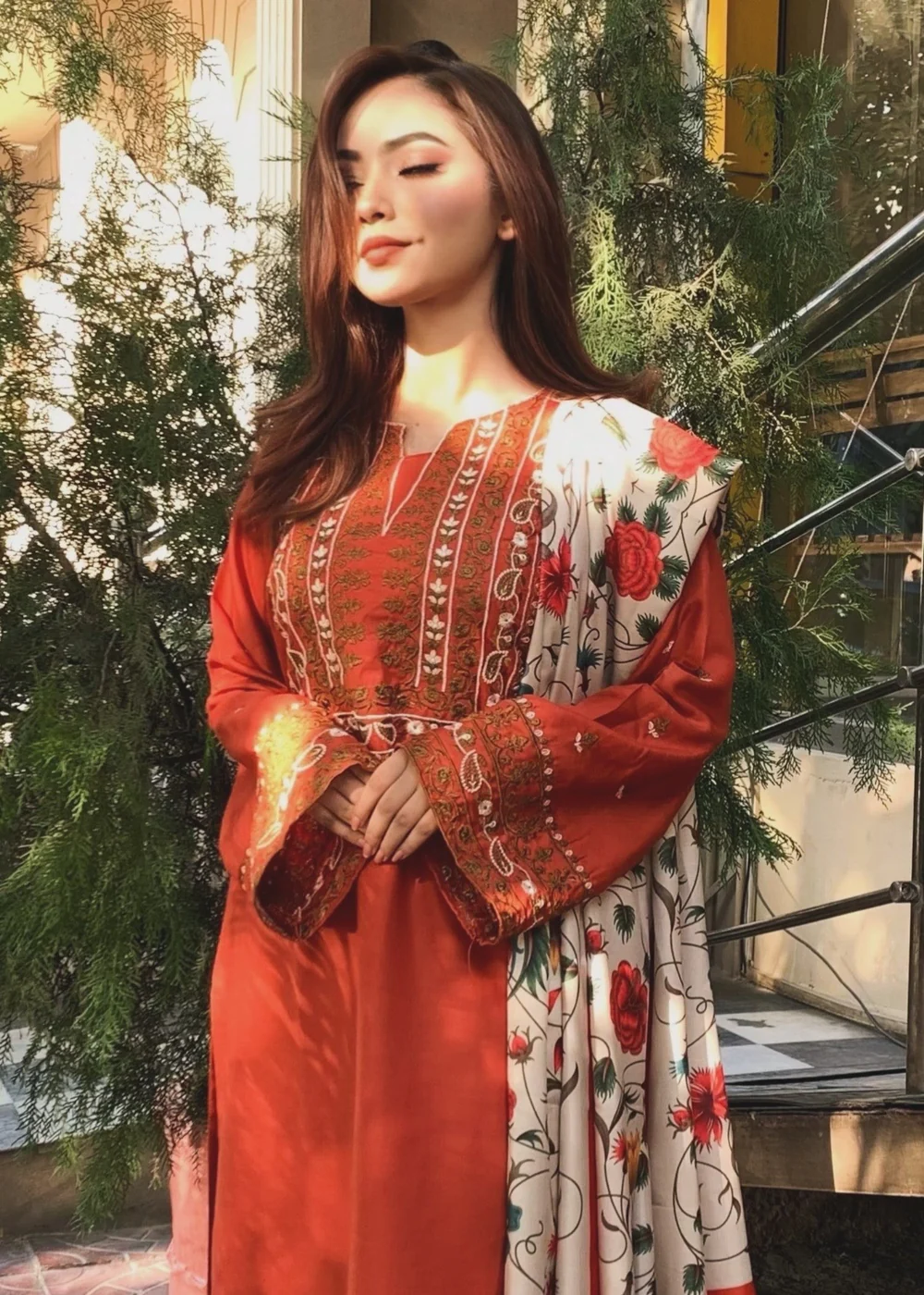 Embroidered 3pcs Suit