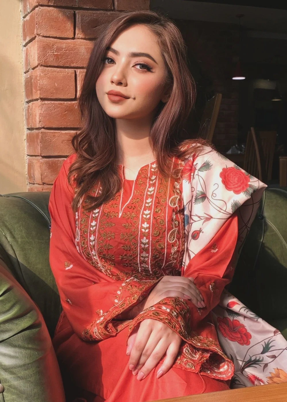 Embroidered 3pcs  Suit