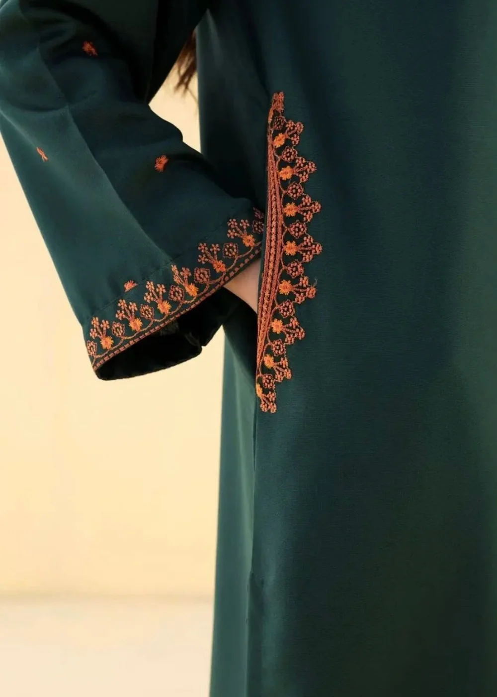 Embroidered cotton Stitched 2pc