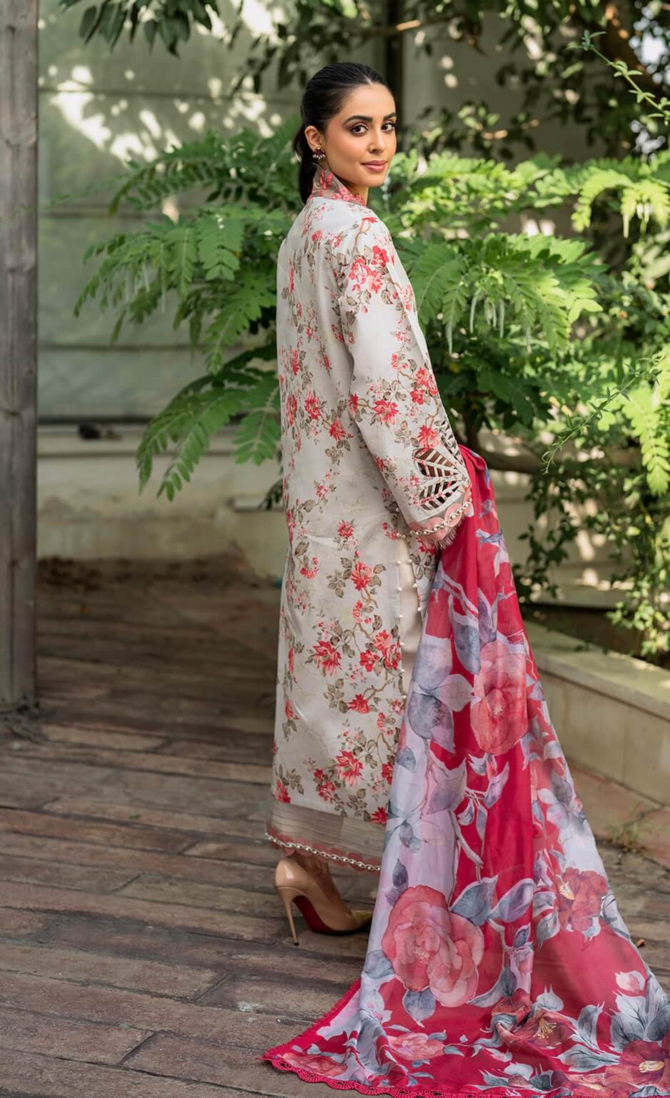 ASIFA NABEEL UNSTITCHED LAWN’24