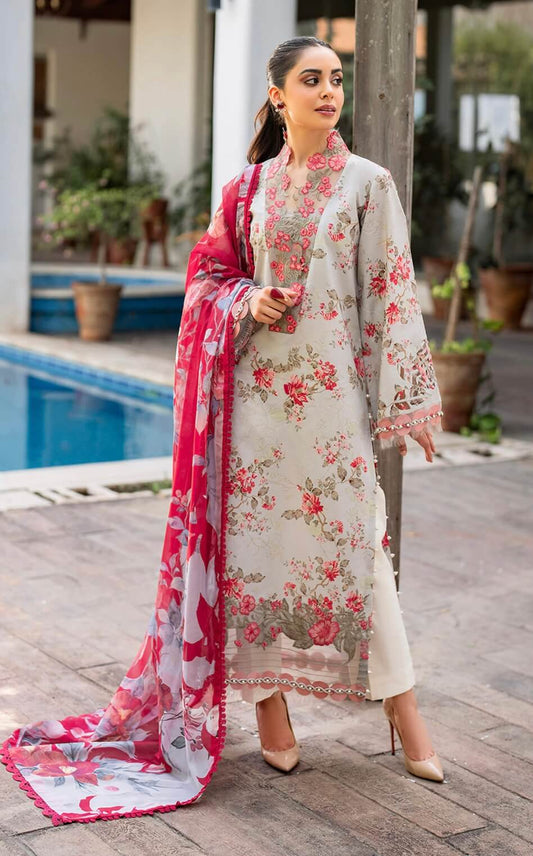 ASIFA NABEEL UNSTITCHED LAWN’24