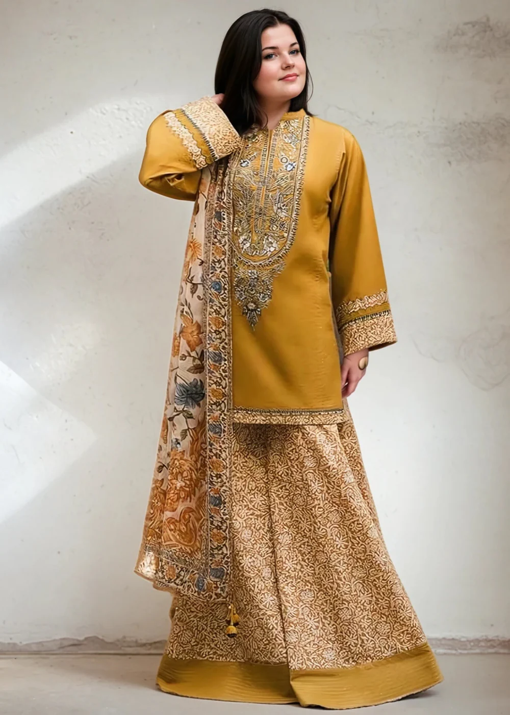 Lawn Dress -3pc Kurta Set